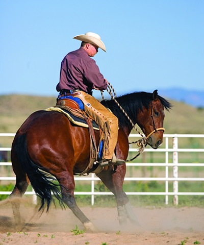 Backing in a circle, with the horse's head pointed righ and its hips moving left, helps the horse learn to plant its left hing leg. Backing in a circle, with the horse's head pointed righ and its hips moving left, helps the horse learn to plant its left hing leg.