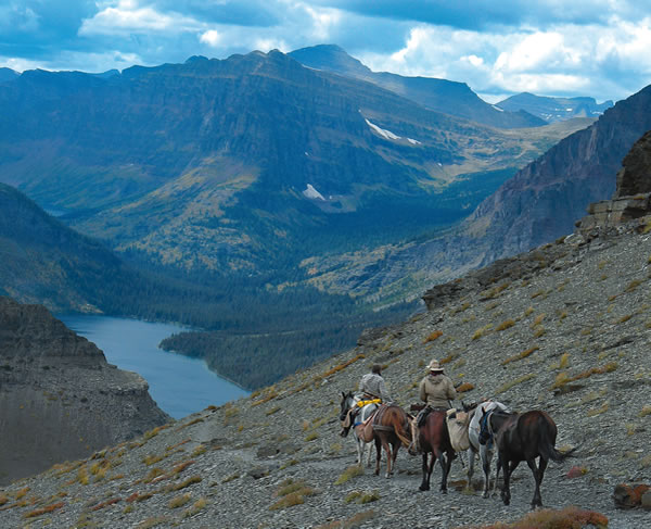 Traveling through much of the Rocky Mountains, three friends and nine horses complete the trip of a lifetime. credit: Ben Masters
