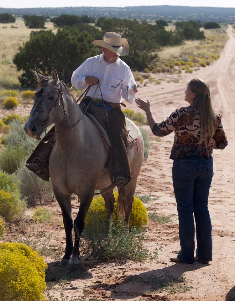 Jerry and Nancy Winn ranch south of Navajo, Arizona.