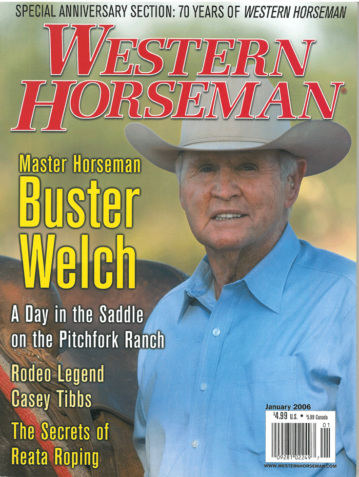 Buster Welch training a horse to cut cattle] - The Portal to Texas History