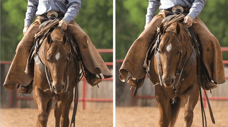 Using leg cues to add speed