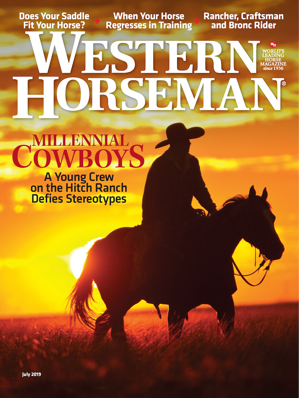Western Horseman magazine July 2019 issue cover