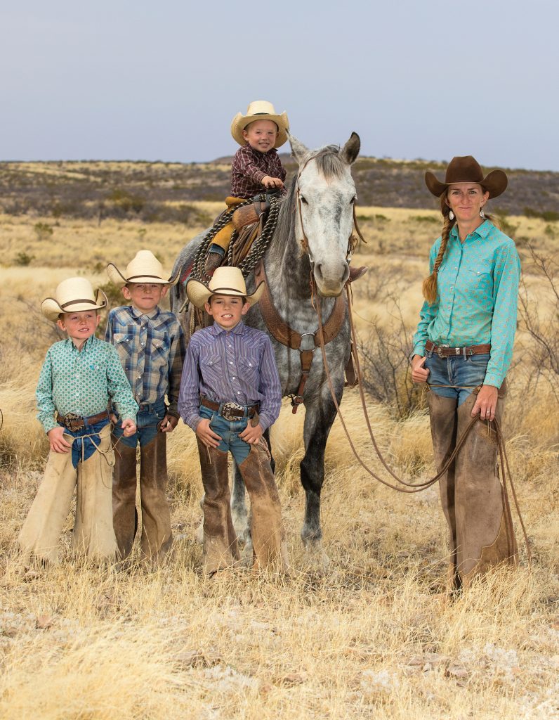 Rachel Mellard is a West Texas ranch wife and mother of four cowboys.