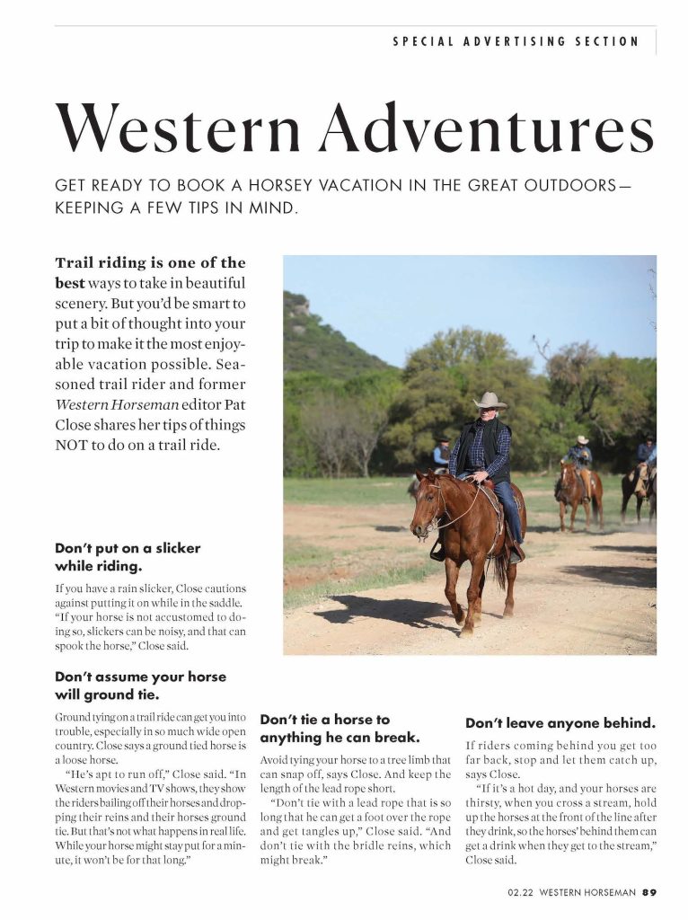 Western Adventures with horses.