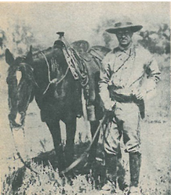 A look at the saddle that was ridden and made famous by Teddy Roosevelt in active use on a small ranch near Colorado Springs, Colorado.