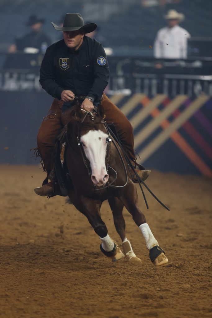 The champagne spraying through the air glittered like gold as The American Performance Horseman Champions were crowned in Globe Life Field.