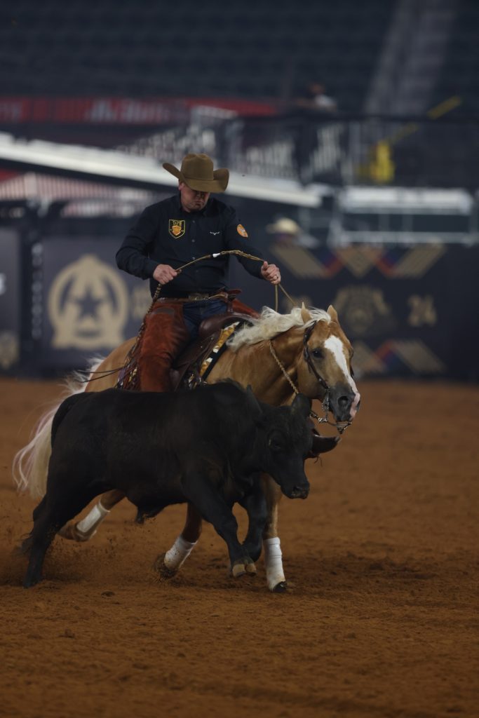 The champagne spraying through the air glittered like gold as The American Performance Horseman Champions were crowned in Globe Life Field.