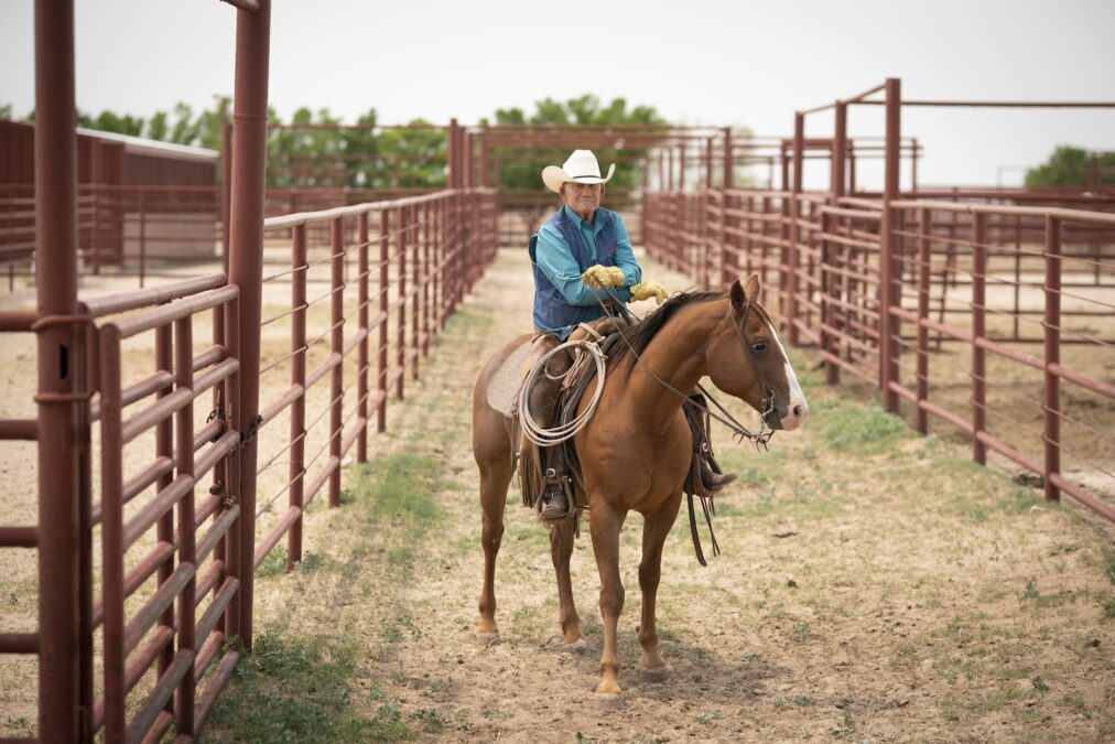 Neal and his trusty mount, Loner. 