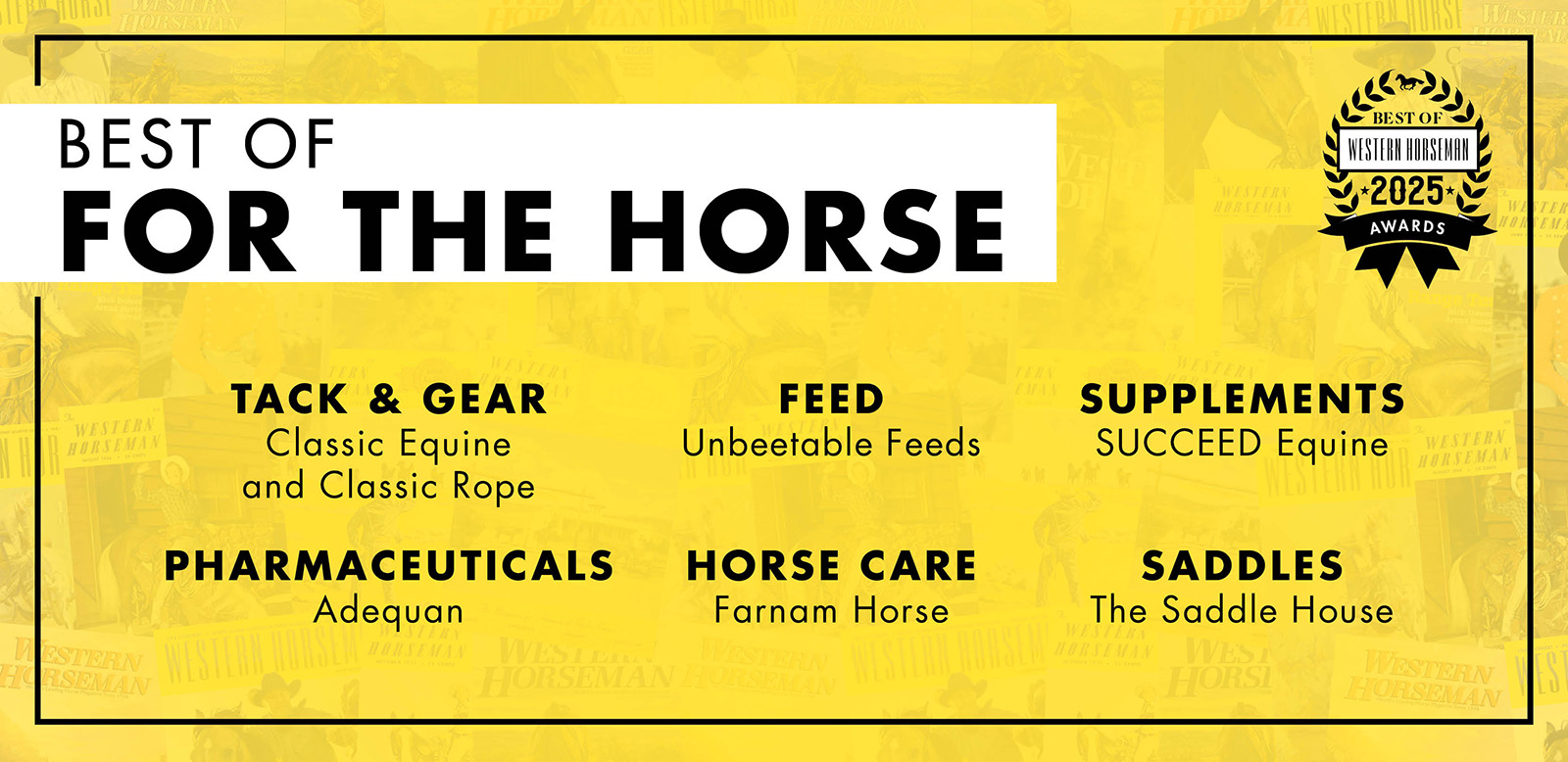 2025 Best of Western Horseman For The Horse