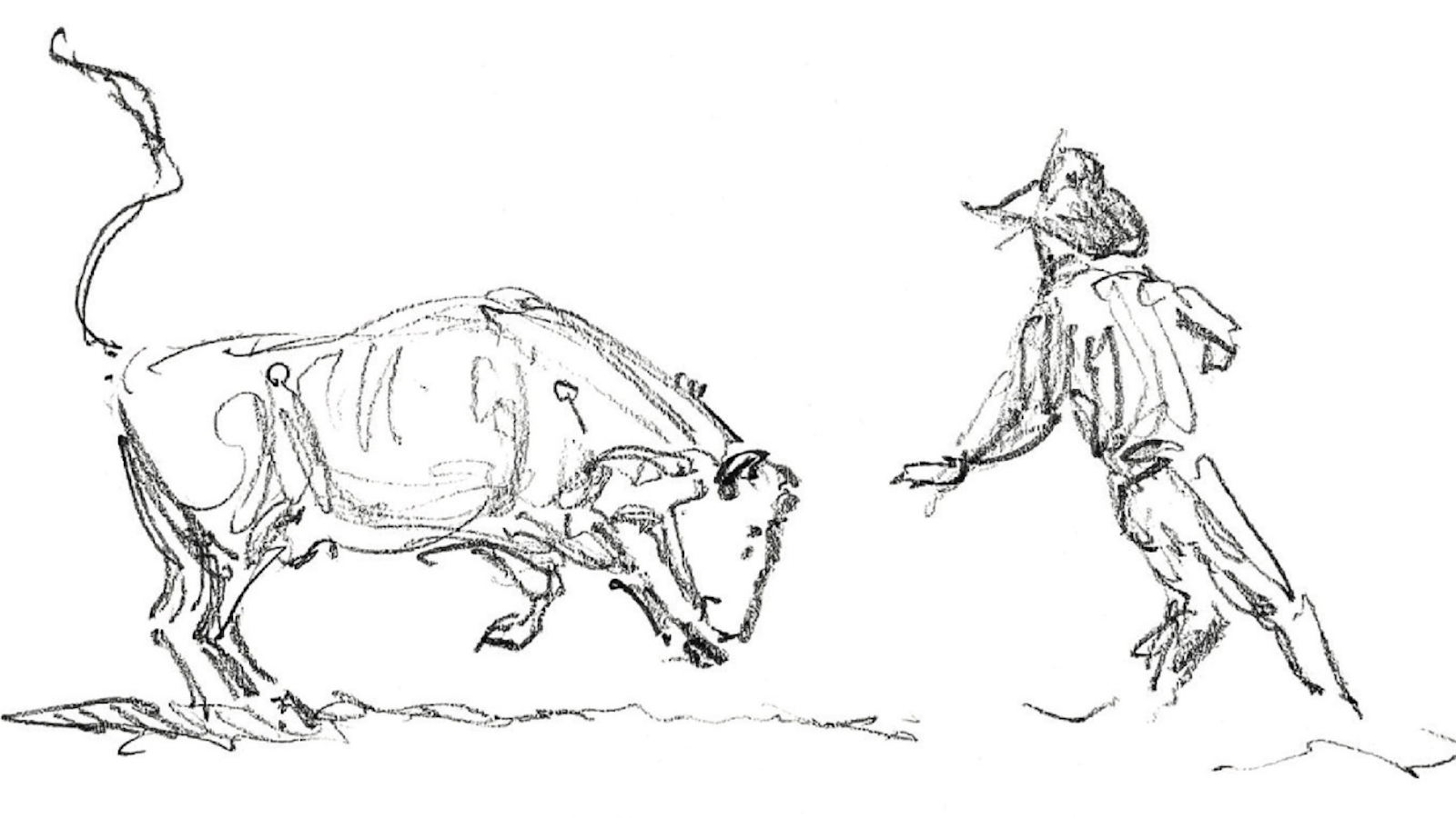 "Goodbye, Lucile" sketch by Teal Blake
