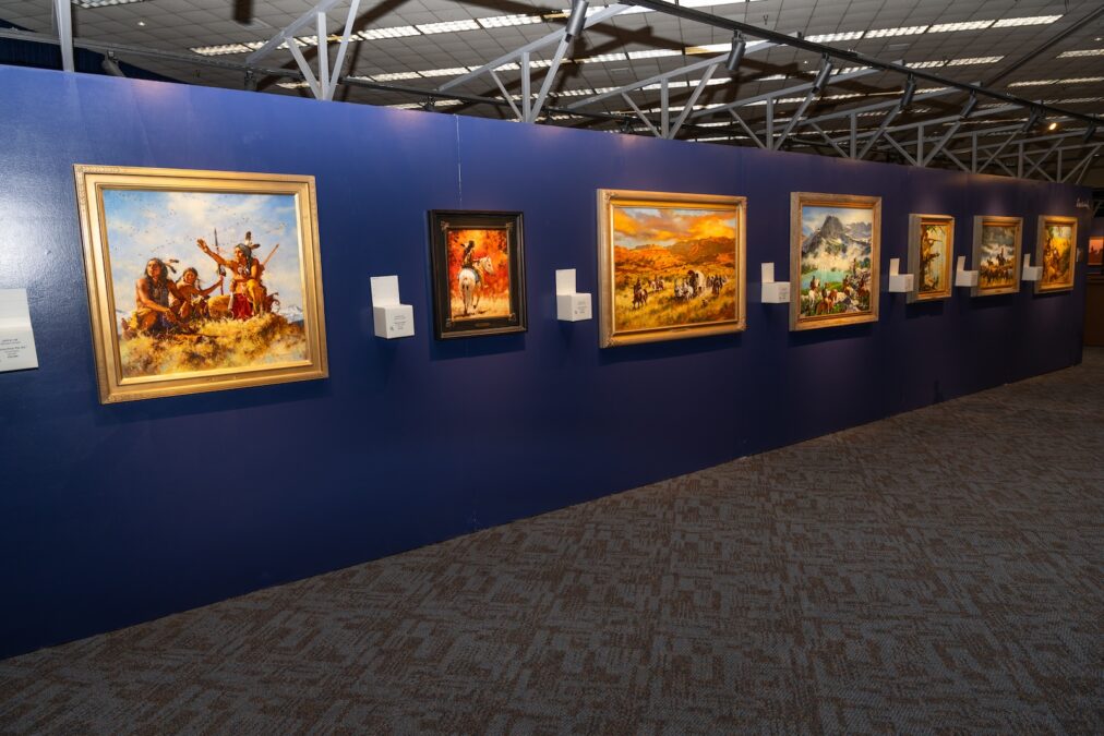 row of artwork