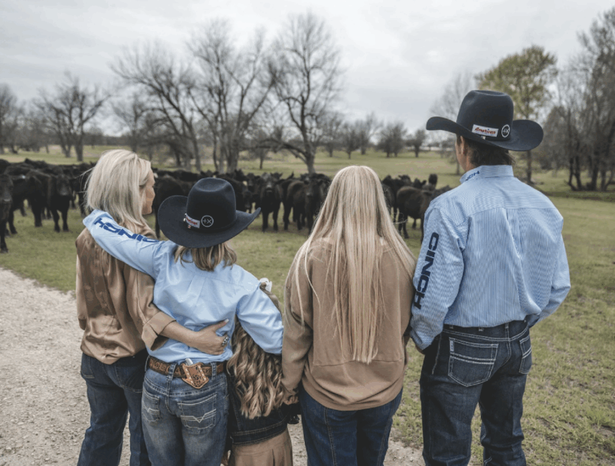 the Harrison family on their cow-calf ranch