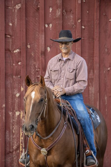 Cleve Anseth horseback