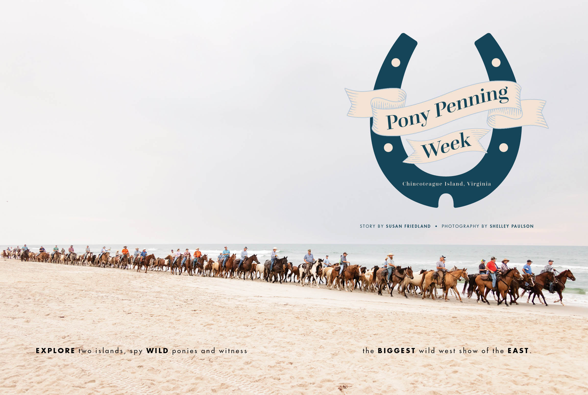 Pony Penning Week Magazine Design